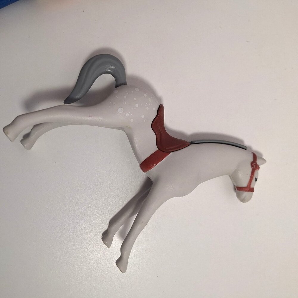 Little Tikes Horse 2 Riders Boy Figure Jockey Gray Dapple Pony Vintage Lot - Picture 13 of 13